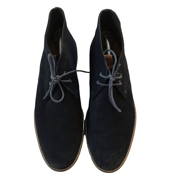 BEN SHERMAN Navy Blue Men Boots - Picture 6 of 8